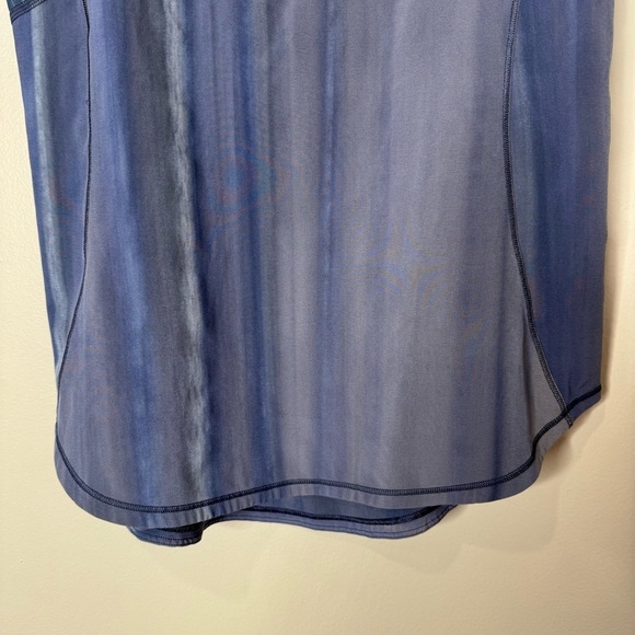 Lululemon Sculpt Tank Brushed‎ Spray Dye White Blue Mesh Racer Back Athletic - Picture 2 of 6